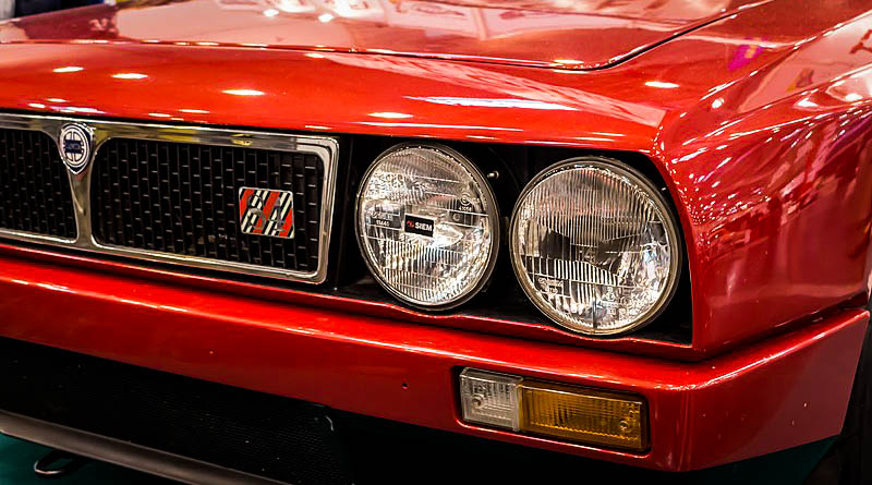 Headlamps on an older foreign car