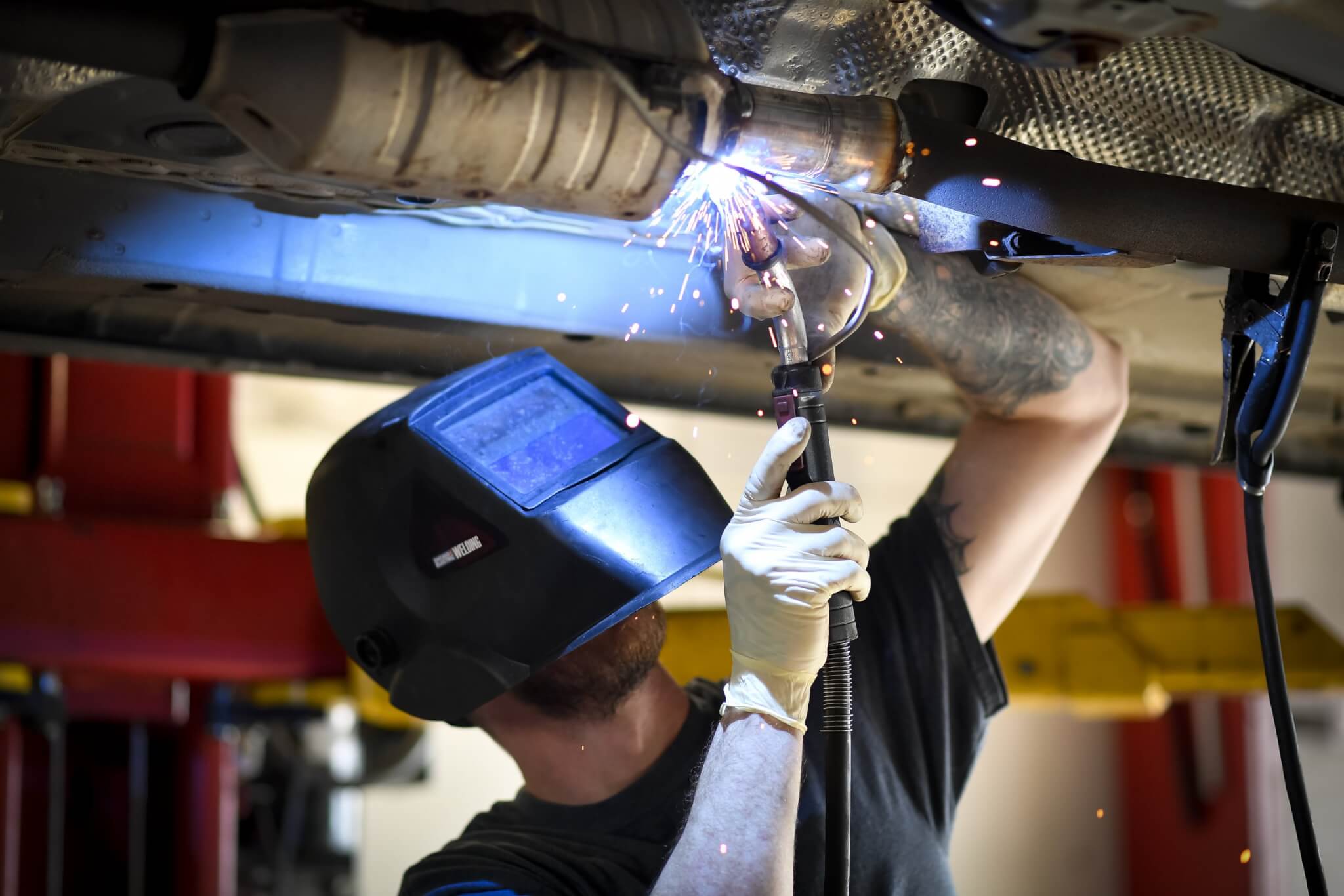 Logan Brown, champion auto technician. Photo by Shop Press photographer Mike Apice.