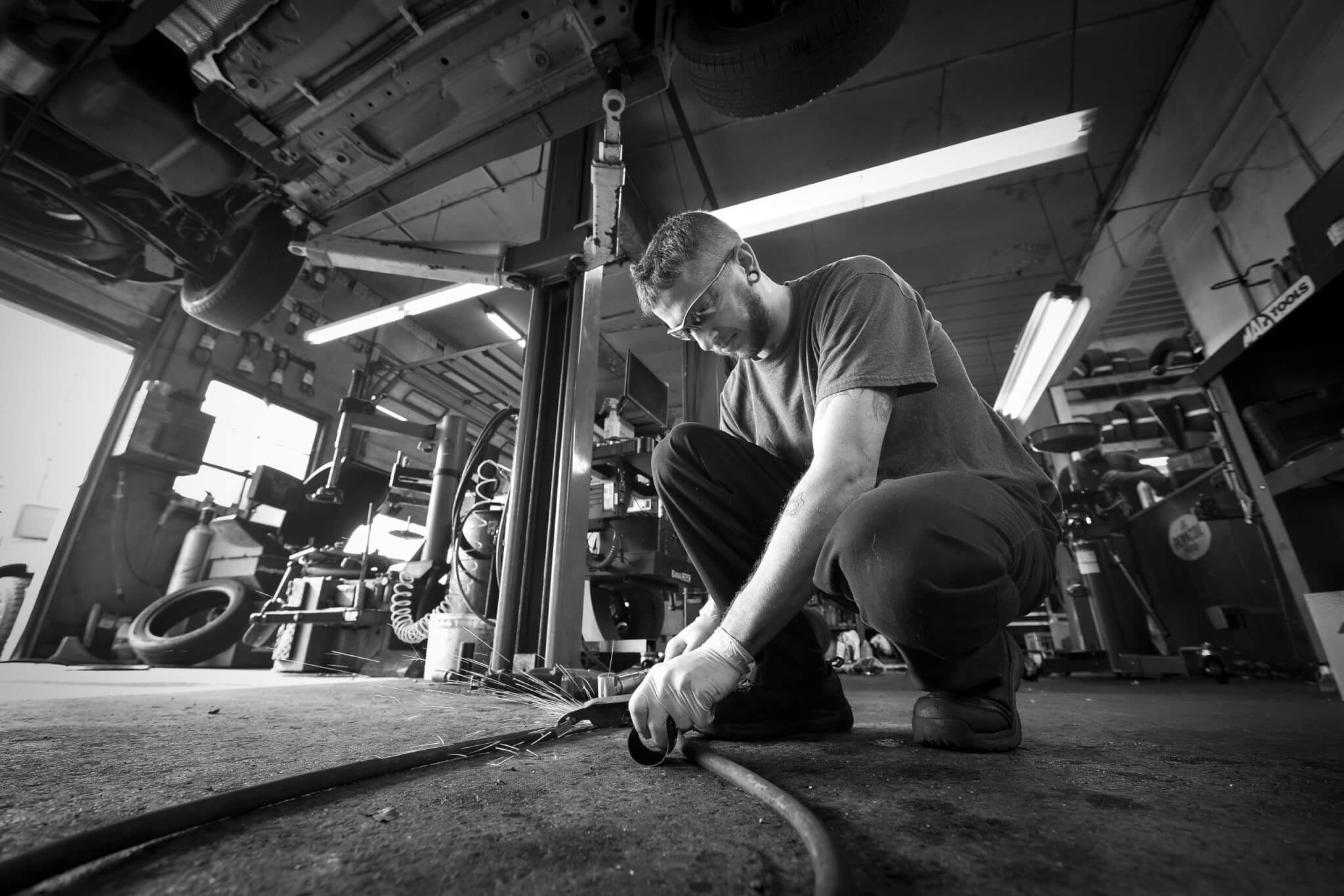 Logan Brown, champion auto technician. Photo by Shop Press photographer Mike Apice.