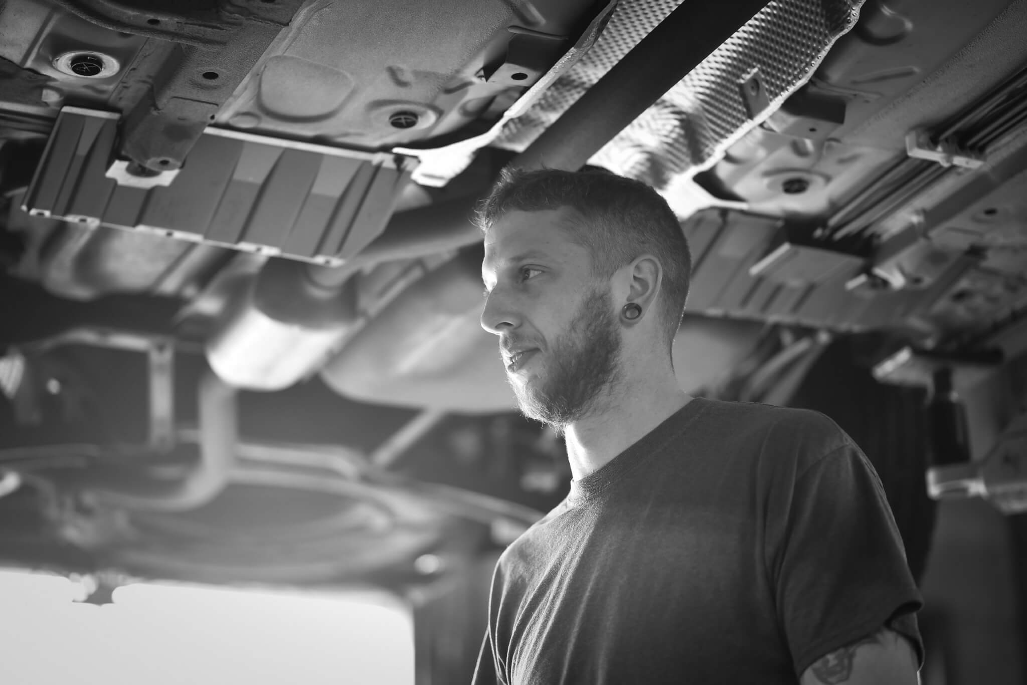 Logan Brown, champion auto technician. Photo by Shop Press photographer Mike Apice.