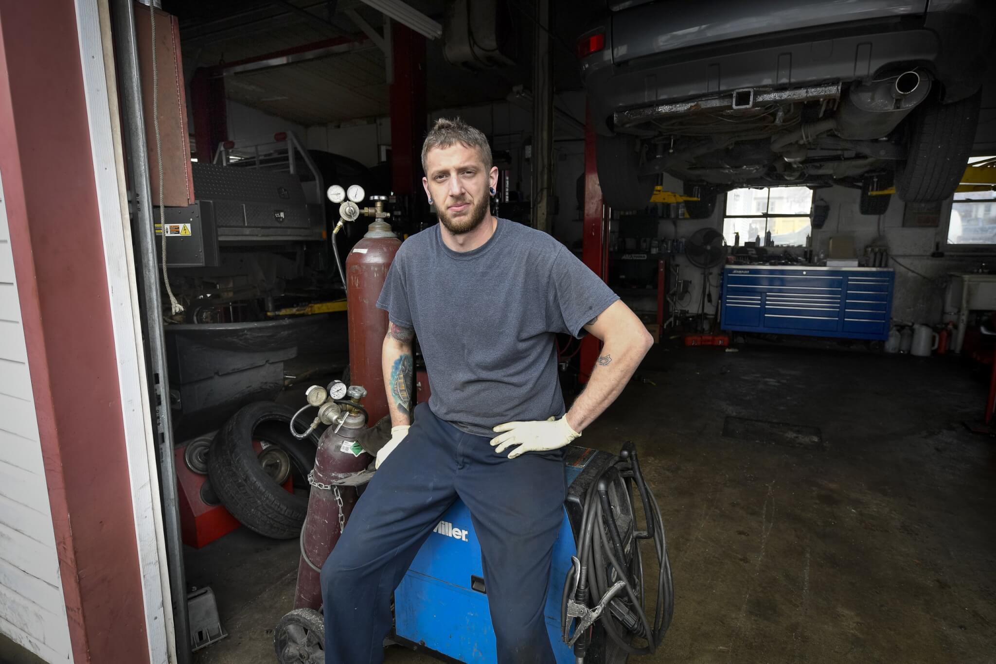 Logan Brown, champion auto technician. Photo by Shop Press photographer Mike Apice.