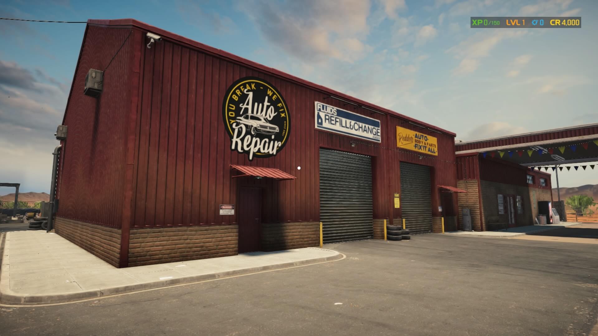Exterior of the shop in the video game