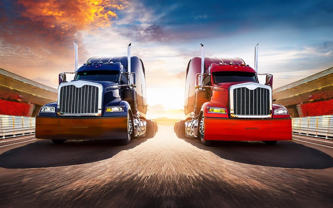 Drag racing semi-trucks (VIDEO)