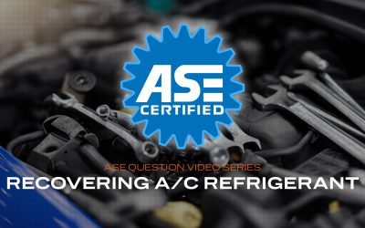 Recovering A/C Refrigerant-ASE Practice Question (VIDEO)